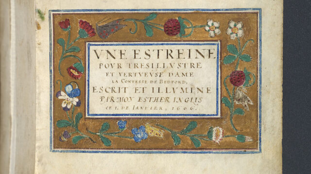 Vne estreine pour tres illustre et vertueuse dame la Contesse de Bedford 