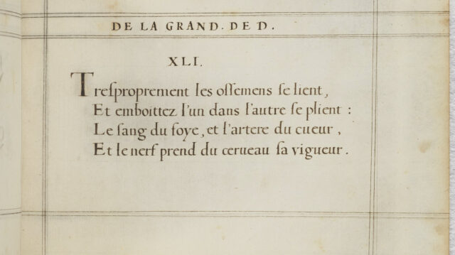 De la grandeur de Dieu, et de la cognoissance qu’on peut avoir de lui par ses oeuvres