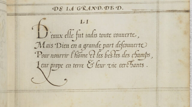 De la grandeur de Dieu, et de la cognoissance qu’on peut avoir de lui par ses oeuvres