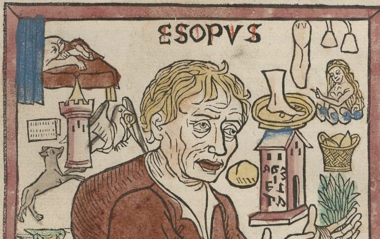 Illustration of Aesop's face